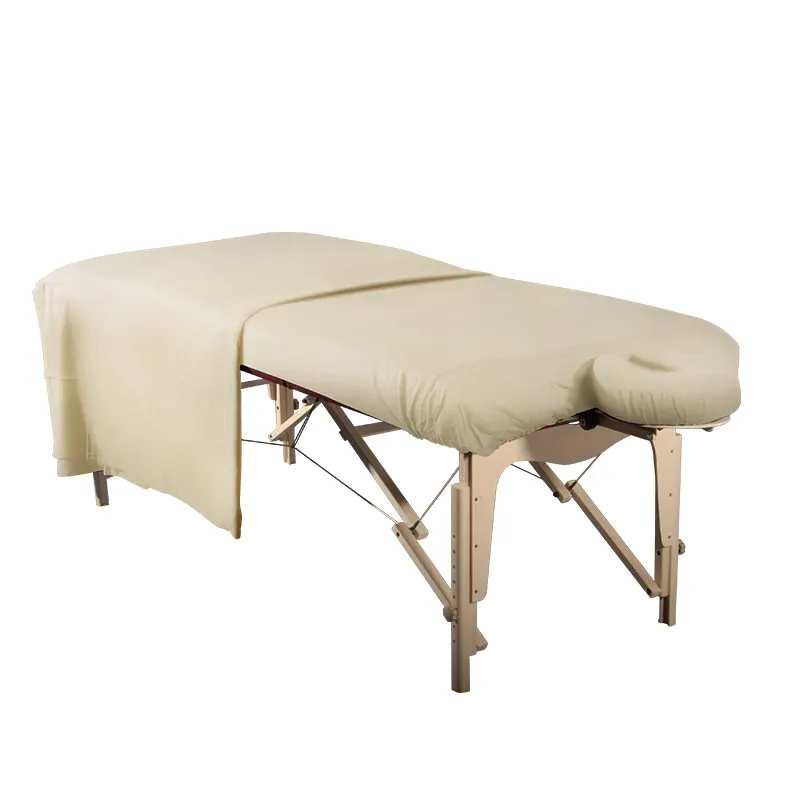 Lüks doğal % 100% pamuk 3 adet pazen çarşaf Spa yatak takımı sağlık için masaj masası minder örtüsü levha seti