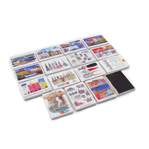 Recuerdos Personalizados de Dinamarca, Juego de 24 Piezas, Artesanía Metálica Turística, Resina, Imán para Refrigerador con Impresión - Product Image 4