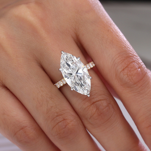 IGI Marquise Cut Lab Grown Diamond 10K 14K 18K <span class=keywords><strong>Anillo</strong></span> de oro <span class=keywords><strong>Anillo</strong></span> de <span class=keywords><strong>moda</strong></span> personalizado para compromiso de boda Joyería clásica de aniversario - Product Image 5