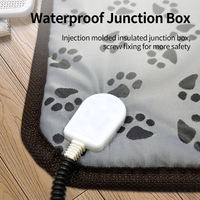 Couverture chauffante électrique pour animaux de compagnie 45x45cm, imperméable, avec régulateur de température, fournitures pour animaux de compagnie