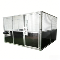 Box de Luxe pour Chevaux en Acier Galvanisé à Chaud, Abri Mobile Extérieur pour Chevaux, Équipement Équestre pour Ferme, Écurie pour Chevaux