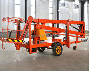 New Electric Boom Trailer Telescoping Lift <b>Portable</b> Steel Electric Motor Lifter for Human Use Hydraulic Actuation <b>AC</b> Power - Product Image 2