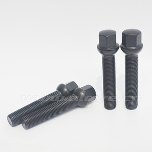 Boulons <span class=keywords><strong>de</strong></span> <span class=keywords><strong>roue</strong></span> à siège sphérique allongés noirs 60 mm 14x1,5 pour voitures <span class=keywords><strong>de</strong></span> sport, pièces <span class=keywords><strong>de</strong></span> véhicules, outils - Product Image 5