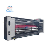 Machine d'impression flexographique à transfert par adsorption sous vide à grande vitesse, avec découpe et rainurage, 1 à 6 couleurs