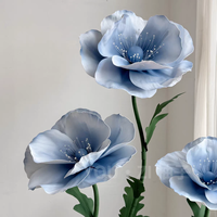 Décoration florale géante de mariage OEM, fleurs artificielles géantes pour vitrines de robes de mariée, fleurs en papier géantes