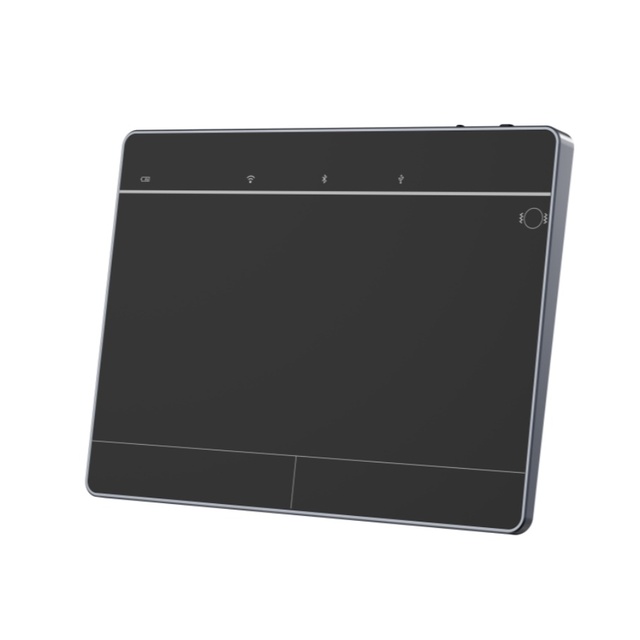 JOMAA Three-mode Connection Optical Ergonomic Rechargeable Wireless Touchpad Mouse Multi-Function Gestures for Laptop Desktop