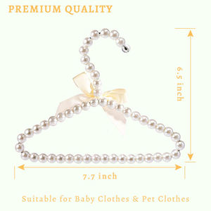 Лидер продаж, детская жемчужная вешалка длиной 20 см, вешалка для одежды с жемчугом, вешалки для собак - Product Image 5
