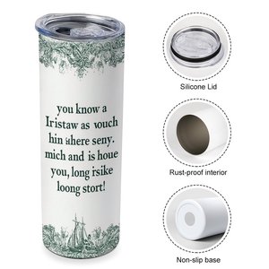 Gobelet isotherme en acier inoxydable de 20 oz à double paroi, imprimé sur mesure, cadeau de fête - Product Image 3