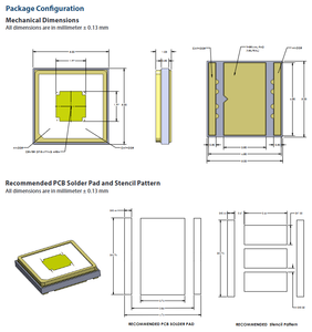 LUMINUSs SFT-40-W65S-F50-N4651 Série SFT-40 Blanc froid 6500K Puce LED haute puissance 29W 70CRI 146 Lm/W Dimmable 120° de vision - Product Image 6