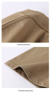 T-shirt Homme Unisexe Personnalisé en Coton Peigné 100% de 210 g/m², Couleur Unie, Coupe Oversize, Fabrication OEM - Product Image 5