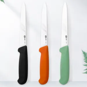 Toptan paslanmaz çelik mutfak sebze ekmek meyve soyma bıçağı renk kolu şef dilimleme bıçağı üreticisi