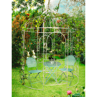 Décoration de jardin Crown Top, véranda, gazebo en métal forgé pour l'extérieur