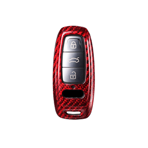 Funda moderna para llave de coche, accesorio <span class=keywords><strong>Interior</strong></span> de fibra de carbono para <span class=keywords><strong>Audi</strong></span> <span class=keywords><strong>A6</strong></span>, A7, A8, venta de fábrica - Product Image 1