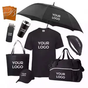 Personalizado Promocional Trabalho Corporativo Gift List Atacado Business Vacuum Cup Umbrella Hat Keychains Bag Souvenir Gifts Set