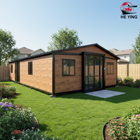 Maison conteneur en acier modulaire préfabriquée pliable et extensible de 20 pieds et 40 pieds avec design moderne, villa portable, maison mobile