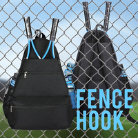 Sac à dos grande capacité pour femmes et hommes, idéal pour raquettes de tennis et de pickleball, parfait pour les sports de plein air