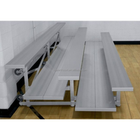 Sièges de stade portables en alliage d'aluminium, gradins à roulettes résistants aux intempéries, ergonomiques, coupe-vent, capacité 15-20 kg