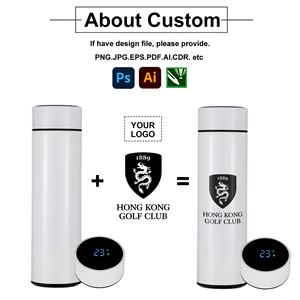 Thermos intelligent personnalisé en gros de 16 oz et 17 oz avec bouteille d'eau à température contrôlée, logo imprimé, emballage personnalisé, coffret cadeau d'entreprise - Product Image 4