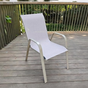 Modern Garden Furniture Outdoor Patio Steel Frame <b>Mesh</b> <b>Plastic</b> Chair - Product Image 2