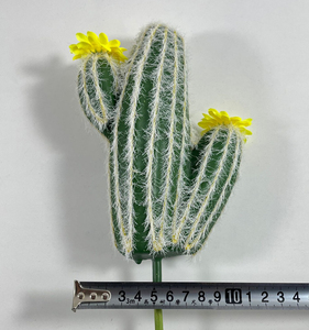 Vaso succulento palla di Cactus artificiale verde tropicale pianta artificiale decorazione della casa-149 - Product Image 4