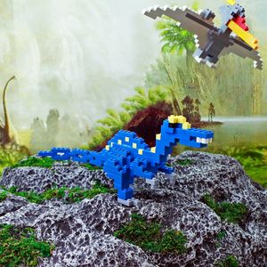 YIRUN – bloc de construction dinosaure tyrannosaure rex figurine <span class=keywords><strong>dino</strong></span> modèle jouets éducatifs pterosaure blocs de construction briques - Product Image 5