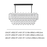 Lustre moderne de luxe haut de gamme, lampe suspendue pour plafond haut, décoration pour salon, salle à manger, maison, luminaire suspendu en verre