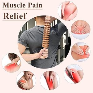 Holztherapie-Roller Massagestab <span class=keywords><strong>Cellulite</strong></span>-Schlankheitsroller Massagegerät Lymphdrainage Körperformung Trigger-Stick - Product Image 4