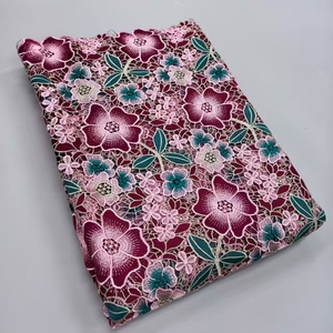 Fashionable Soft and <strong>Stretchable</strong> <strong>Lace</strong> <strong>Fabric</strong> with Raised Flowers Fine Texture African Rope <strong>Lace</strong> Cup Material - Product Image 6