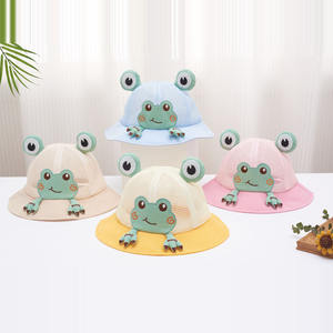 Sombrero de Pescador para Bebé, Estilo Delgado para Primavera y Otoño, para Niña, 100% Algodón, Estampado Animal, Protección <span class=keywords><strong>Solar</strong></span> - Product Image 1