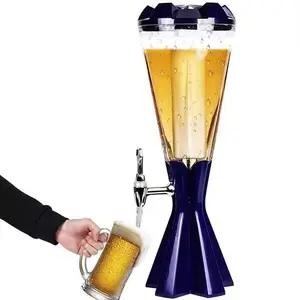 1.5l 2L 3L 4L 5L nhựa bia Dispenser dự Thảo màu đỏ vàng xanh bia tháp cho bia