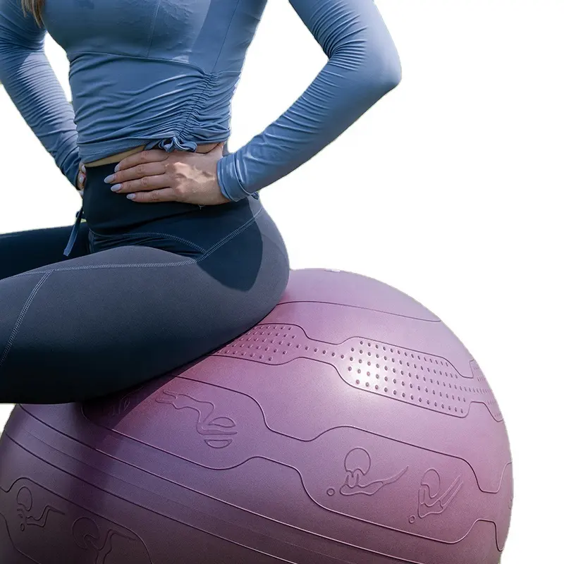 Sıcak satış özelleştirilmiş boyutu ve renk kalınlaşmış patlamaya dayanıklı kaymaz Pilates topları jimnastik topu Yoga topu