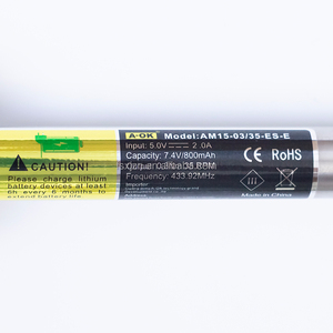 รางม่านเหล็ก AOK AM15-03/35-ES-E ขายส่งจากโรงงาน พร้อมแบตเตอรี่ลิเธียมในตัว ใช้พลังงานไฟฟ้ากระแสตรง รองรับแผงโซลาร์เซลล์ ดีไซน์ทันสมัย - Product Image 2