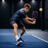 Raket Pickleball Serat Karbon T700 Desain Khusus dengan Inti EPP 16mm yang Dibentuk Panas,  Stabilitas Tinggi untuk Turnamen