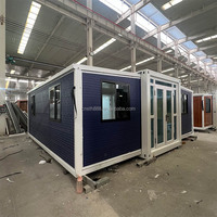 Maison préfabriquée compacte de 20 pieds pour salle de classe, bureau, appartement, restaurant, ou de 40 pieds pour mini-maison, hôtel, villa, camping