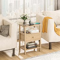 Étagère de rangement moderne à 3 niveaux, écologique, durable, en bois, non pliable, avec tiroirs, multifonctionnelle pour salon, petits espaces