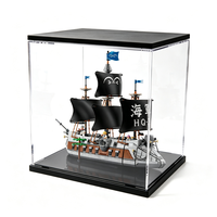 Vitrine de présentation en acrylique à fente unique pour figurines de collection Pop Mart Labubu Molly Skullpanda, avec protection anti-UV et anti-poussière