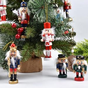 Vente flash - Ensemble de casse-noisettes en bois de Noël, 5 pièces, casse-noisettes classiques rouges et blancs, décoration de fête de Noël - Product Image 2