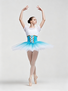 <span class=keywords><strong>Robe</strong></span> Tutu en Tulle Dégradé à Manches Bouffantes et Corset en Spandex/Nylon pour Filles et Adultes, Costume de Ballet pour Spectacle, Vêtements de Danse en Gros - Product Image 1