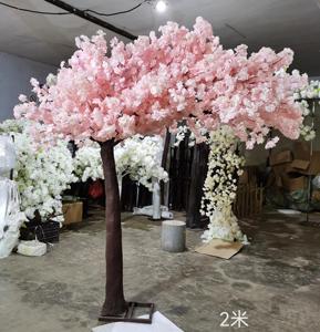 Fleur de cerisier artificielle rangée de fleurs arbre arc porte route plomb lune arches décor fleur cerisier arc pour fête mariage toile de fond - Product Image 4