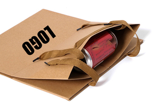 Bolsa de Regalo Cuadrada Alta Clásica de Alta Calidad con Cinta, Bolsa de Cartón Kraft Marrón para Empaque de Ramos - Product Image 6