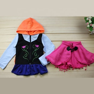 Manteau d'hiver en laine avec capuche pour fille, Costume de princesse Elsa, veste à capuche, Anna épaissie, manteau d'extérieur, blanc neige - Product Image 3