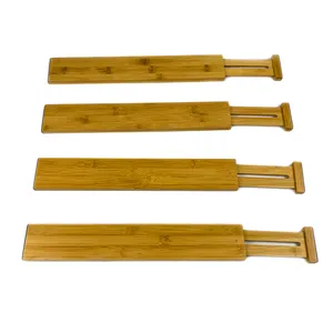 Heiße verstellbare erweiterbare Holz Bambus verlängern Schlafzimmer Badezimmer Teiler Lagerung Schublade Küche Organizer