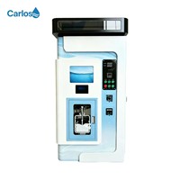 Distributeur d'eau de type Carlos nouvelle génération, haute technologie, personnalisable, avec paiement par pièces/espèces/code QR/carte