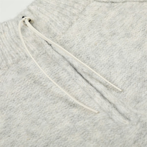 Maglione semplice primavera con collo alto Casual maglione semplice maglione lavorato a maglia da <span class=keywords><strong>uomo</strong></span> <span class=keywords><strong>mezza</strong></span> <span class=keywords><strong>zip</strong></span> in Cashmere felpe - Product Image 3