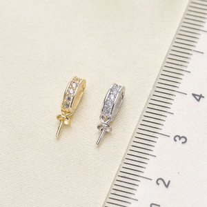 จี้เงินแท้ WENCHI S925 สำหรับใส่ลูกปัด 7-10 มม. อุปกรณ์ทำสร้อยไข่มุก DIY สร้อยคอผู้หญิง ตัวเรือนเปล่า สีทอง/สีเงิน ผลิตภัณฑ์จีน รุ่น 10655 - Product Image 2