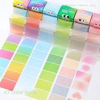 Jeu de notes autocollantes personnalisées pour animaux de compagnie Index auto-adhésif en plastique Type de marqueur de page de livre Pop Papeterie scolaire
