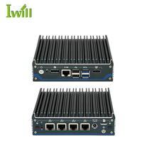 Mini PC Fanless Firewall J6412 M.2 SATA 128 Go 256 Go VPN Pfsense Mini Serveur Réseau 1* 1*DP