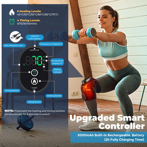 Terapia física, calefacción eléctrica cálida, protector de rodilla, hombro, carga USB, viejo, piernas frías, masajeador de vibración para ancianos - Product Image 5