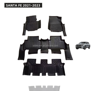 Alfombrilla de Coche 5D TPE con Diseño Impermeable, Antideslizante y Fácil de Limpiar para <span class=keywords><strong>Hyundai</strong></span> Santa Fe 2021, Mejor Precio - Product Image 1