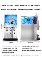 Fabricant de fontaines pour boissons gazeuses Soda Cola Distributeur automatique de cola directement personnalisable